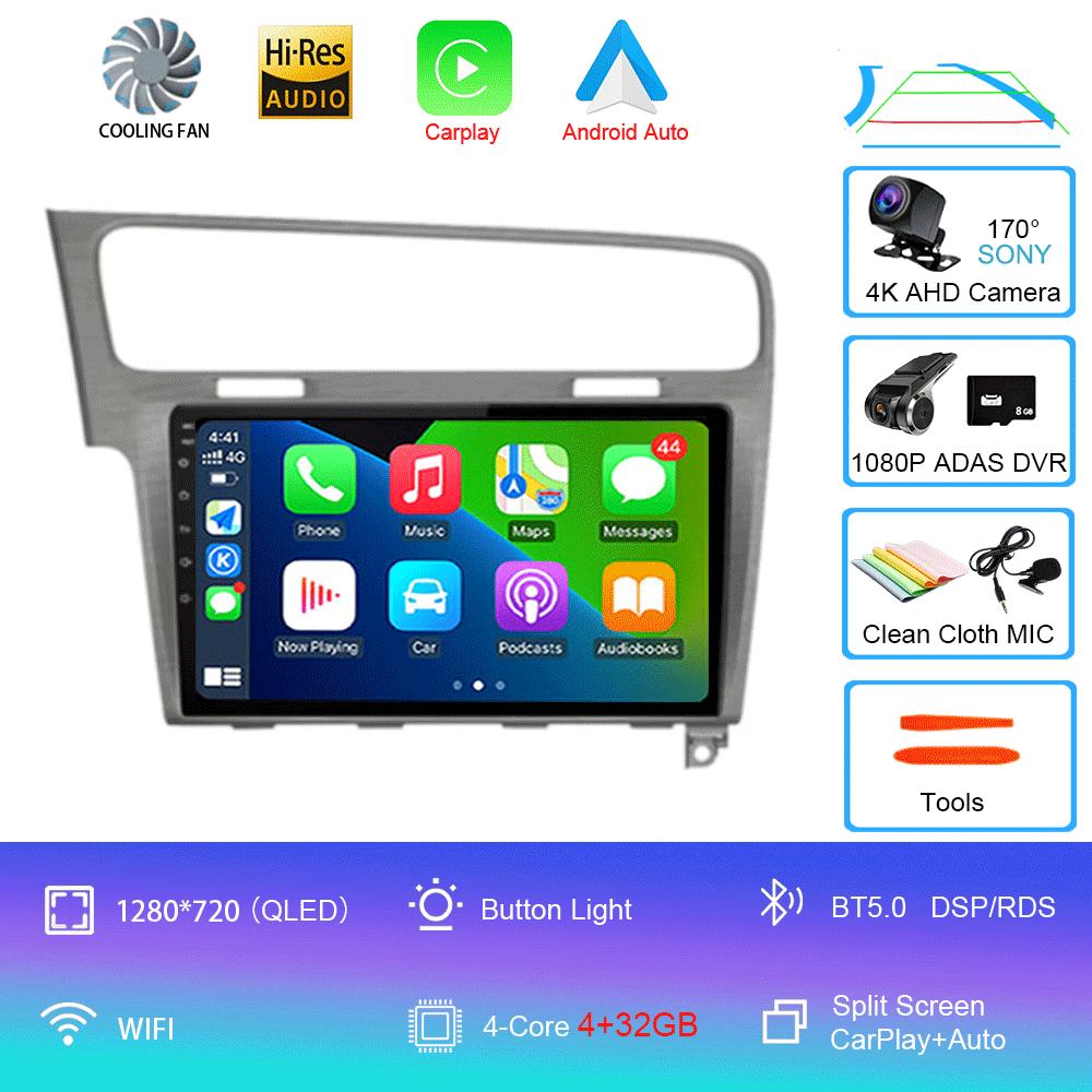 Car Radio Android 14 For Volkswagen VW Golf 7 MK7 GTI 2013-2020 Carplay HD Multimedia Auto Qualcomm GPS Stereo Video Player 2din