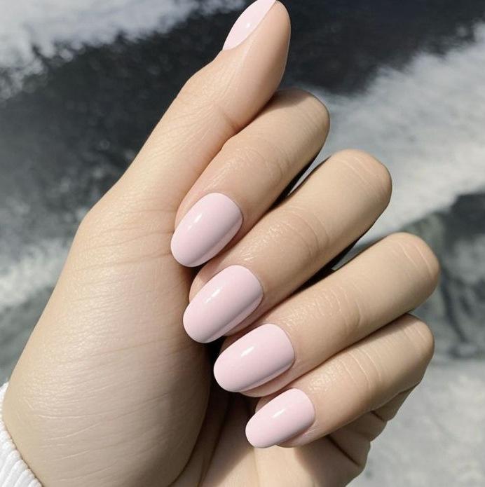 Removable Solid Color Wearable Nail Tips - Set of 24 False Nails
