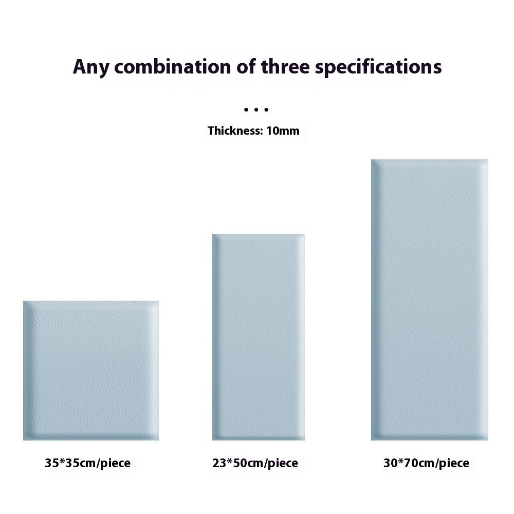 New DIY 3D Wall Mounted Headboard Soundproof Wall Panels Upholstered Anti Collision Bedside Tatami Soft
