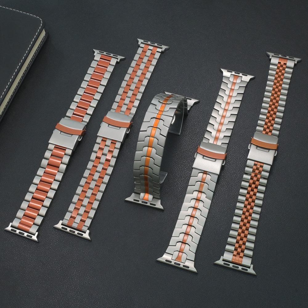 Stainless Steel Bracelet for Apple Watch Band Ultra 2 49mm Series 10 9 8 7 45mm 46mm Luxury Metal Strap for Iwatch 6 SE 5 4 44mm