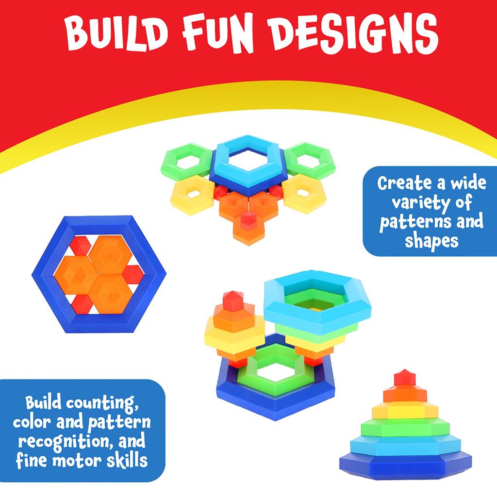 BorneLund Popular Playthings Hexacus 12-piece set (ages 2 and up) PPT19000
