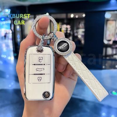 Miękkie Etui na Pudełko Kluczyka Samochodowego TPU Dla Roewe RX5 MG3 MG5 MG6 MG7 MG ZS GT GS 350 360 750 W5 Pokrowiec Torba na Brelok Uchwyt Ochronny