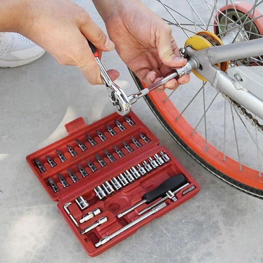 Wear-resistant Ratchet Wrench Combo Set Anti-slip Home Maintenance Tool Set  Garage