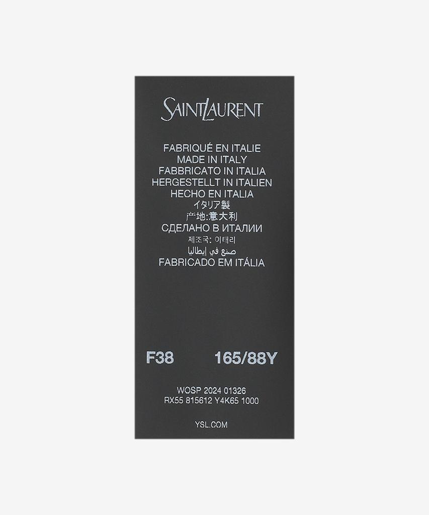 SAINT LAURENT Satin Crepe Shift Dress - Black / 815612Y4K651000