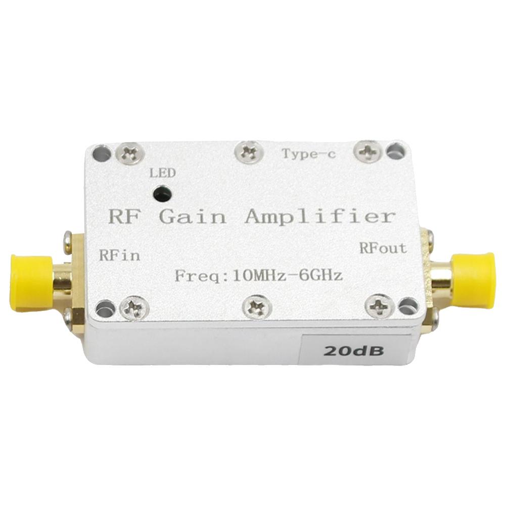 10MHZ-6GHz LNA High Flatness Receiver Amplifier with SMA RF Drive RF Amplifier Drone Image Transmission Hackrf One GPS Radio FM