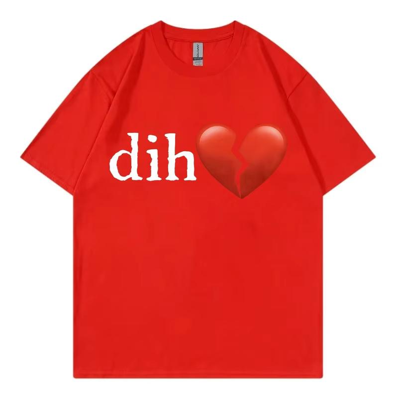 Funny Dih Meme T-shirt Men Women Clothing High Street Fashion Trend Short Sleeve T-shirts Summer Cotton Breathable Tops