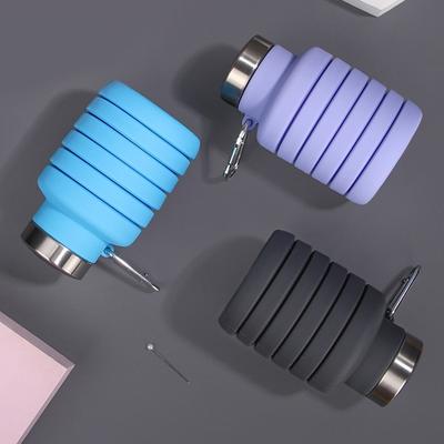 Nieuwe Draagbare Siliconen Waterfles Intrekbare Opvouwbare Koffiefles Bekers Outdoor Reisgereedschap Opvouwbare Sportflessen