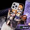 Date a Live Yamai Kaguya White Translucent MagSafe Mobile Phone Case for iPhone 17 16 15 14 13 12 11 X XR XS Air Pro Max Plus