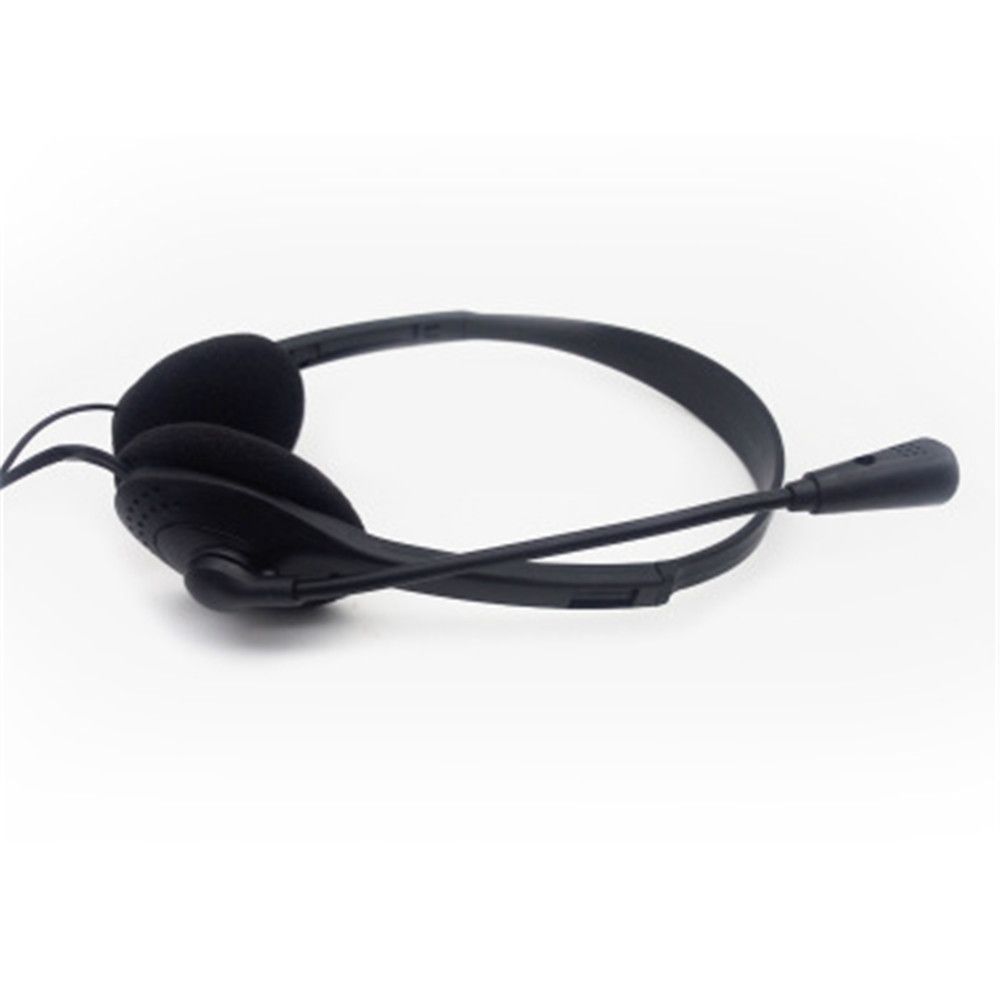 Adjustable Headband Noise Cancelling Earphone for Computer Laptop Stereo Headphones Wired Headset