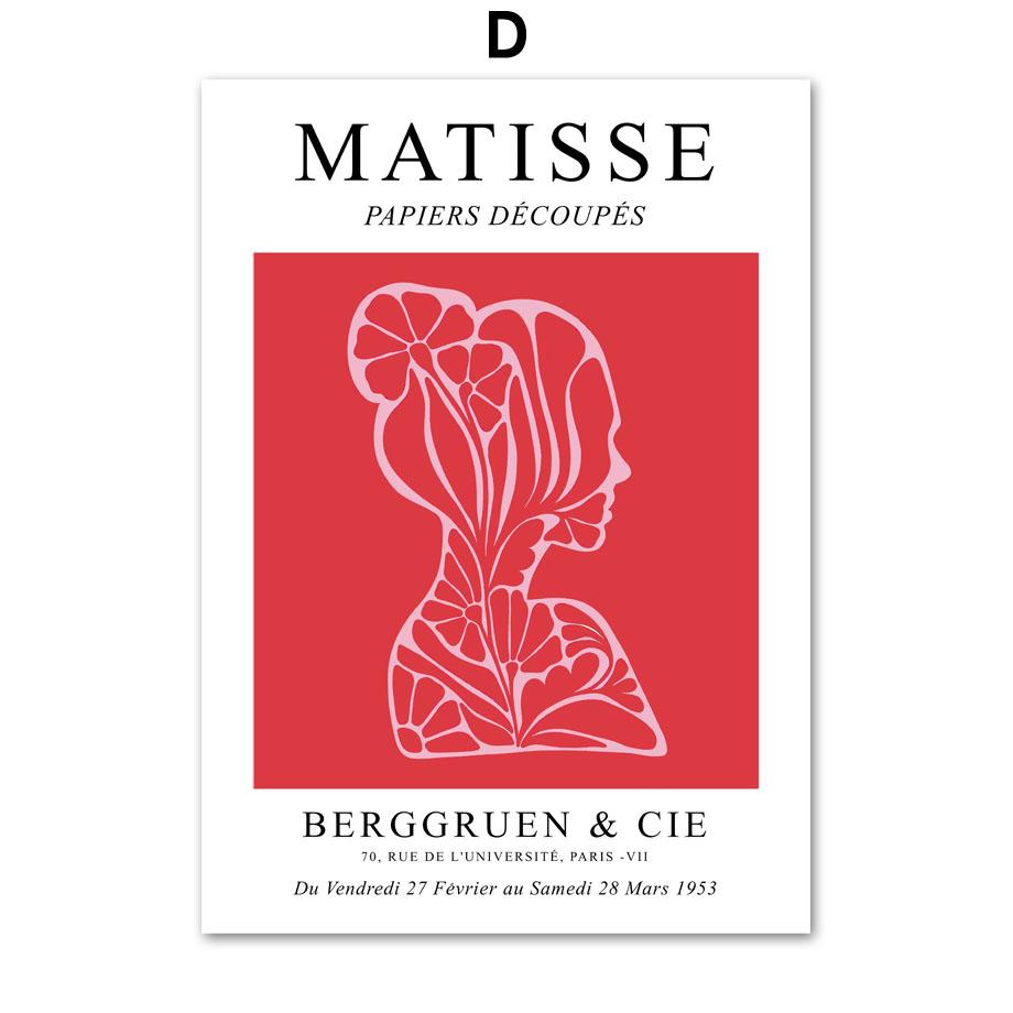 Pink Flower Market Matisse Bauhaus Fruit Wall Art Canvas Painting Nordic Posters And Prints Wall Pictures For Living Room Decor