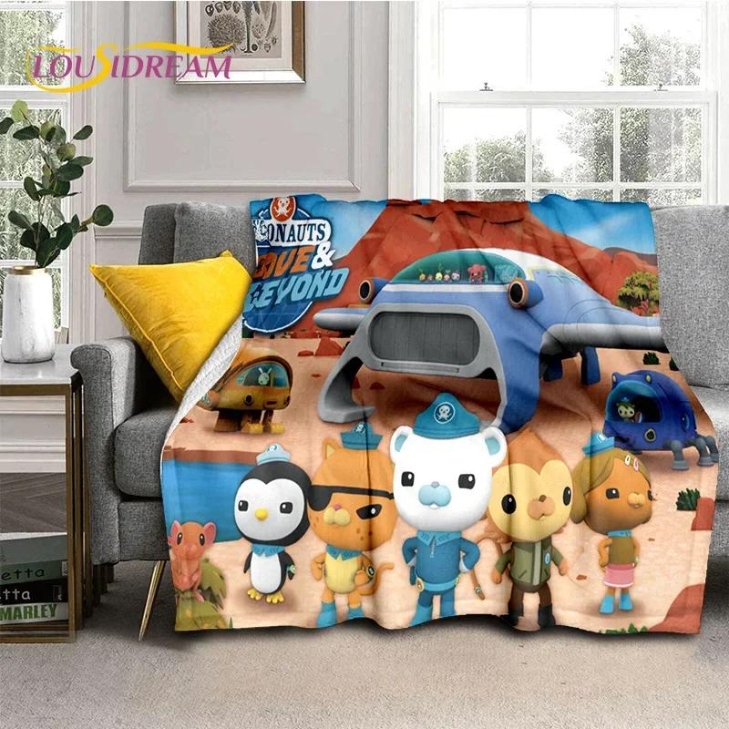 The Octonauts Barnacles Cute Cartoon Soft Blankets,Keep Warm Flannel Throw Blanket for Picnic Beds Sofa Home Bedroom Gifts Kids