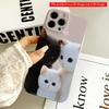 Cute Black & White Kittens with Heart Wallpaper All Inclusive Film Hard Phone Case, Compatible with iPhone 18 Pro Max 17 16 15 14 13 12 11