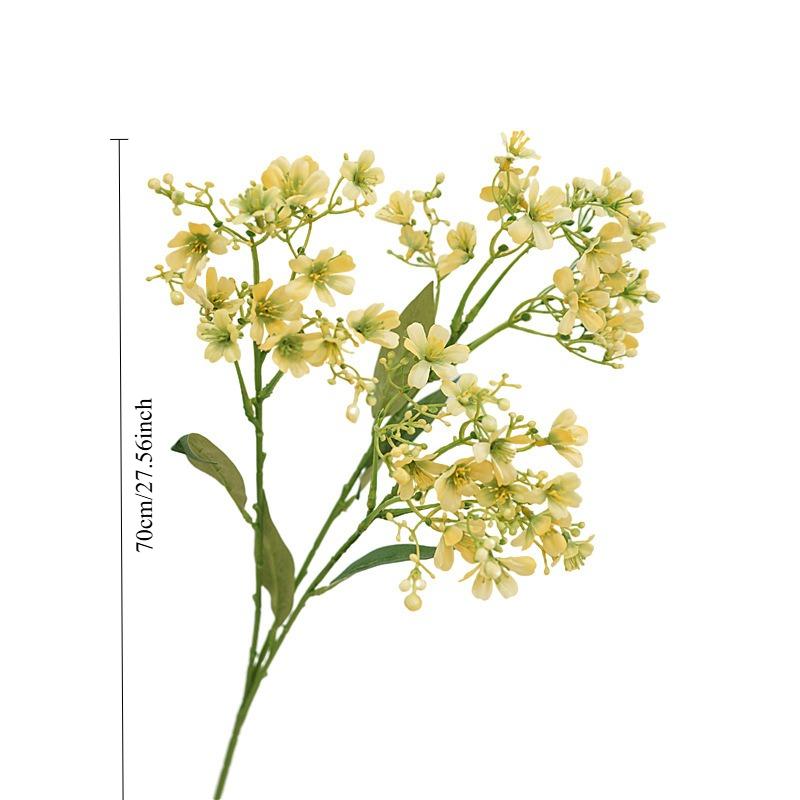 Small Fresh Simulated Flower Single Branch Ruixiang Flower Home Table Flower Decoration Bride Holding Bouquet with Flower