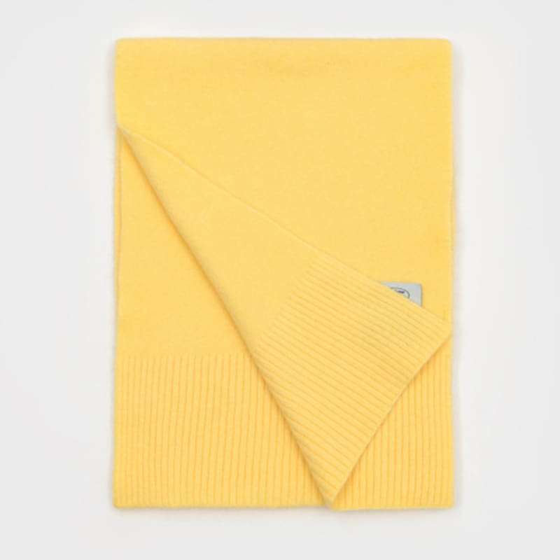 RECLOW Wool Touch Knit Muffler Lemon