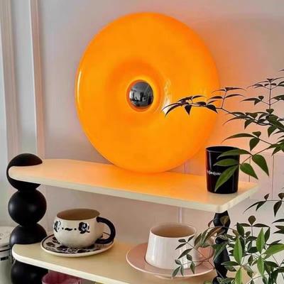 Bauhaus Glass Wall Lamp Orange Light USB Plug ForLiving Room Bedroom Study Stairway Indoor Tricolor Ambient LED Lighting Fixture