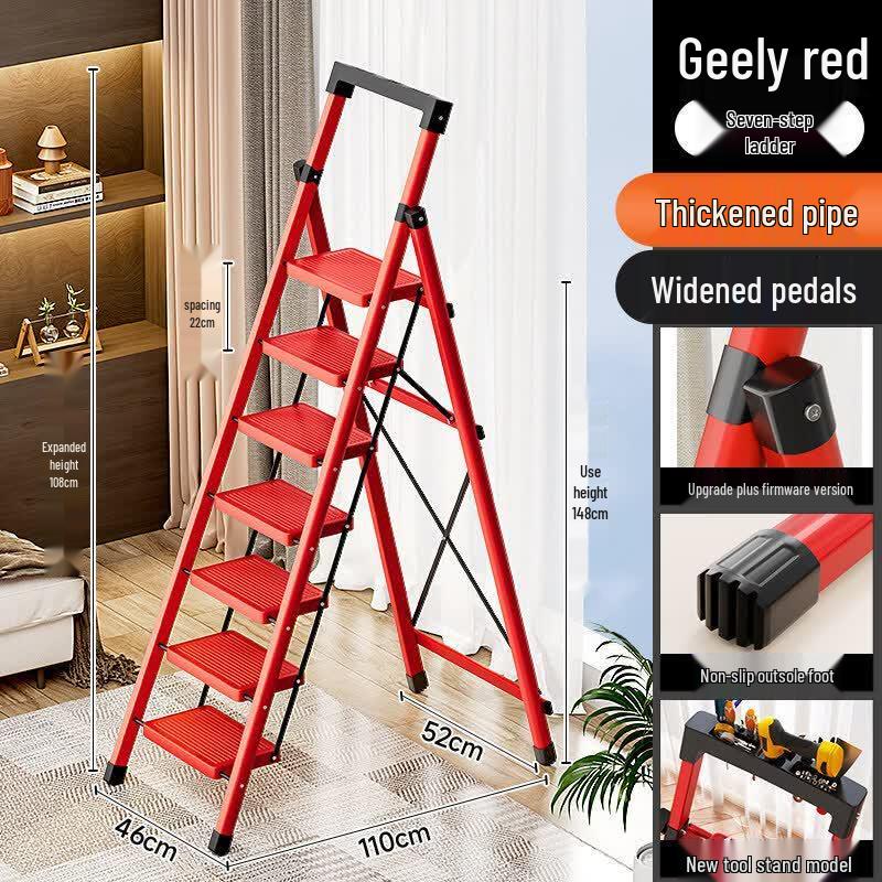 JINGGENG Multi-functional Heavy-Duty Folding Stepladder