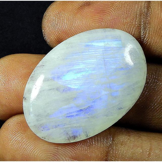 

23X33X05 MM Natural Moonstone Oval Cabochon Loose Gemstone 35Cts. SK-4651