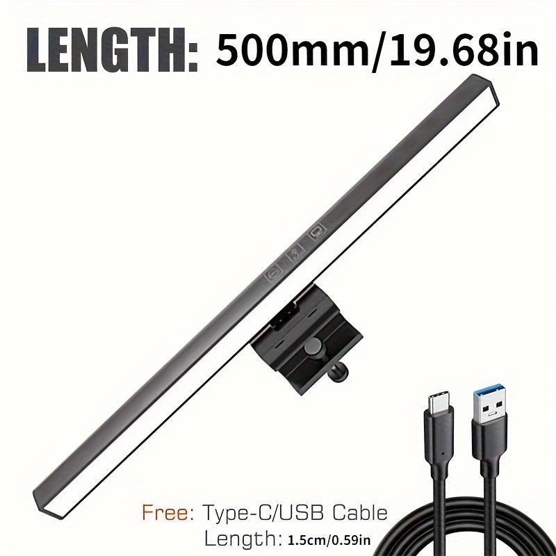 USB-C LED Laptop Light Bar - Touch Control with 3 Color Temperatures, Anti-Glare Screen Lamp for Desktop Monitor