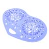 Silicone Bra Wash Bag Laundry Bag with Button Closure and Hanging Loop for Washing Machine Purple