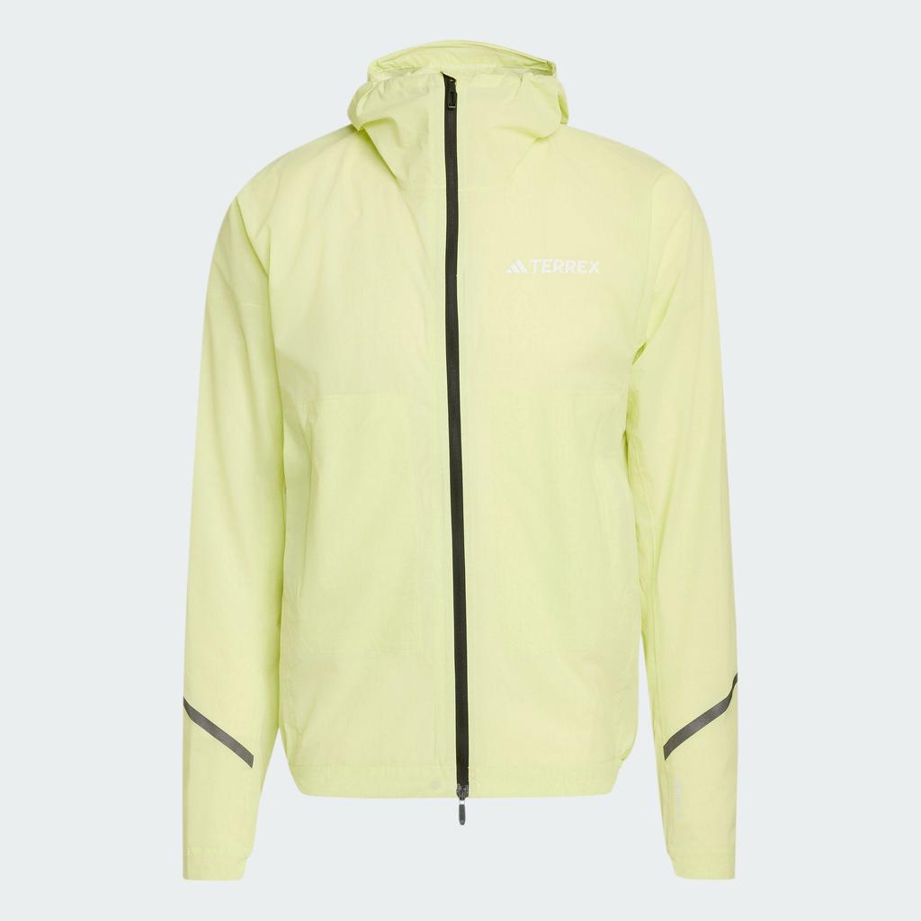 Adidas Terrex Windbreaker Jackets Men's Light Neon Yellow Hooded Non D