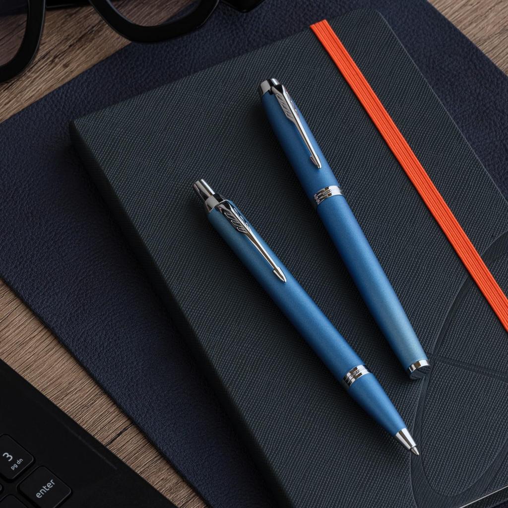 PARKER IM Writing Rituals Ballpoint Parker IM Blue Medium Gift Premium Official Product Number 2203931 Pen, CT, Nib, Oil-Based, Boxed, Quality,