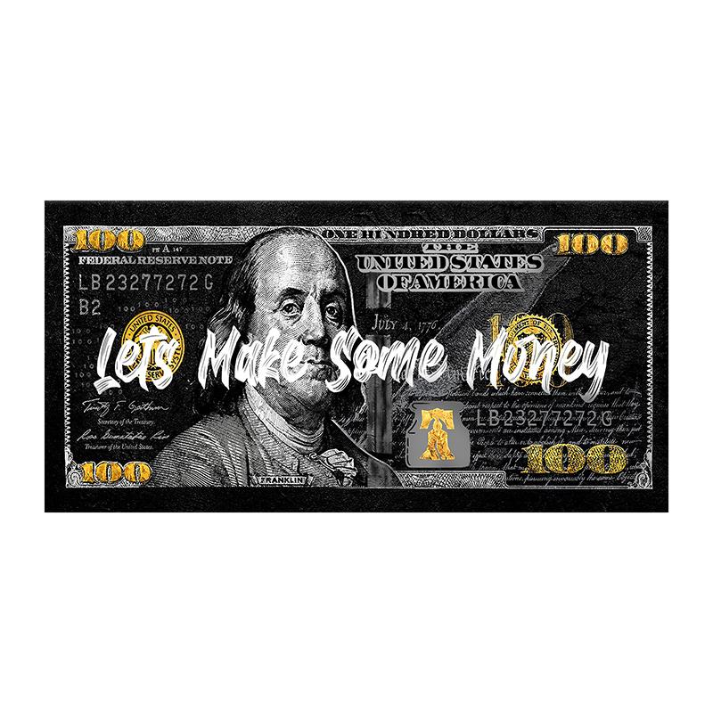 

Абстрактные деньги доллар холст картина современный постер настенная живопись для гостиной Cuadros Home Decor HD печать без рамки 20x40cm