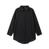 European and American Women's Plus Size Turn-Down Collar Casual Long-Sleeve Shirt for Autumn and Winter.