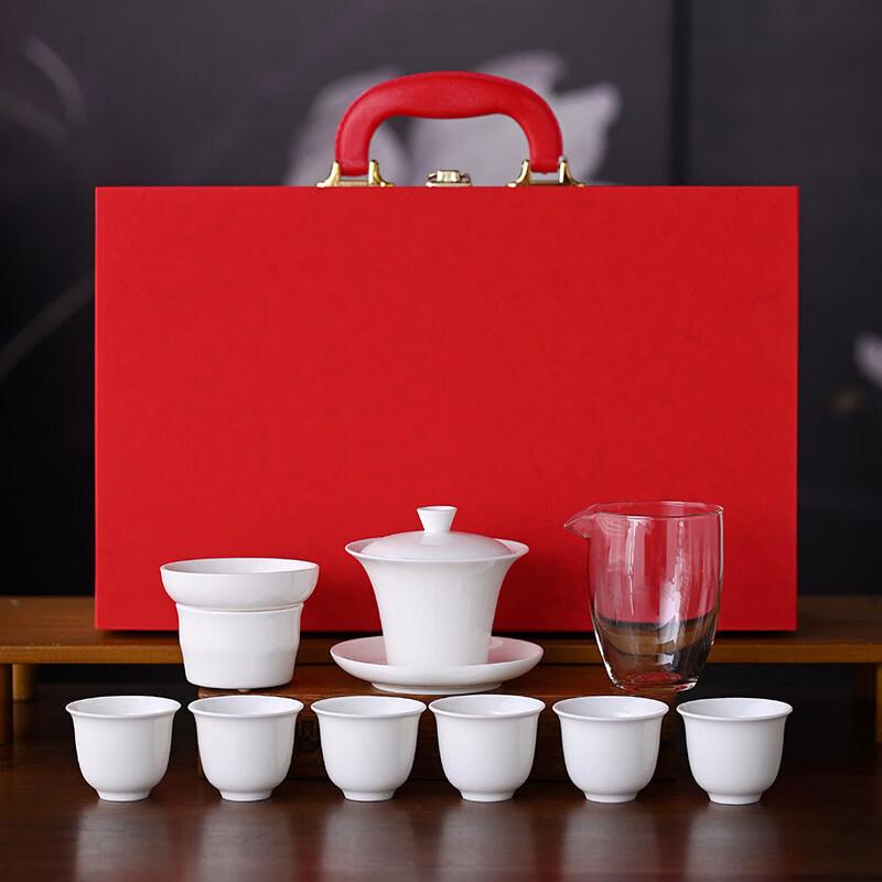 

Ru Han Ceramic Tea Set with Gaiwan and Gift Box
