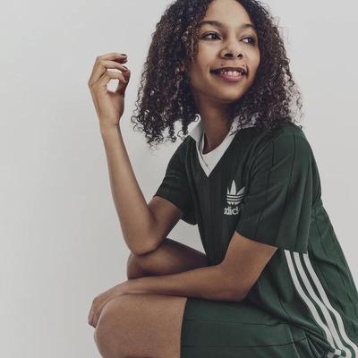 Damen Retro Sport Polo Kleid IX5507
