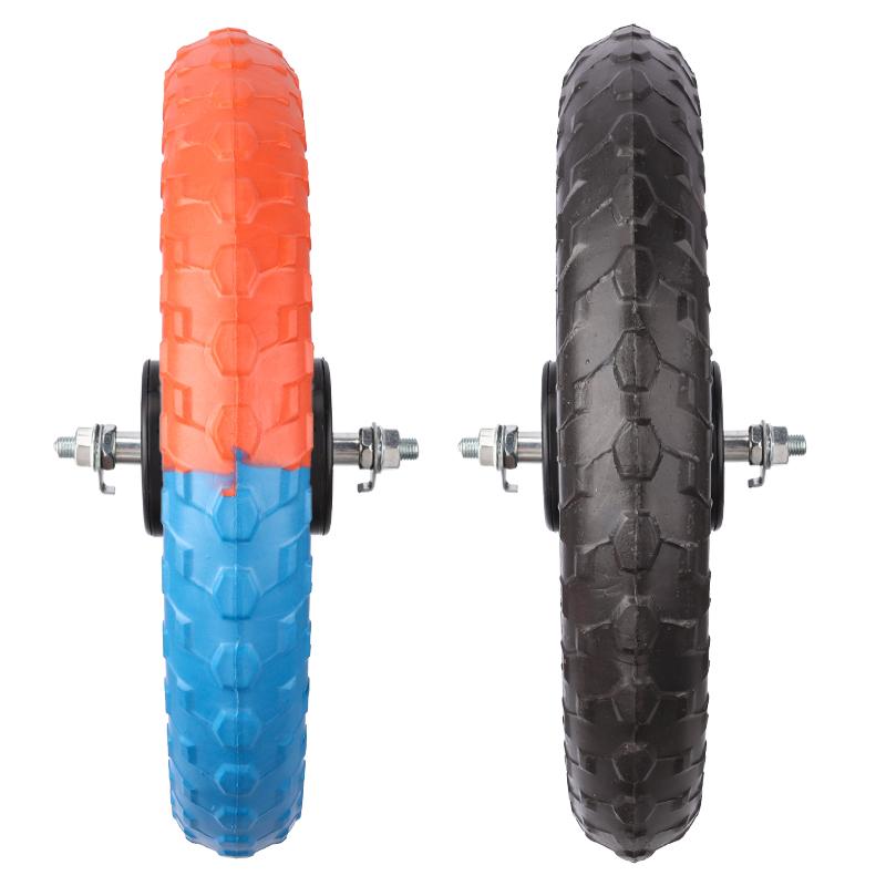 2-pack Assembly Balancing Bike Replacement Roller Skate Wheel Accessory Solid EVA Foam Wheel Airless Bicycle Wheel Accessory Pla
