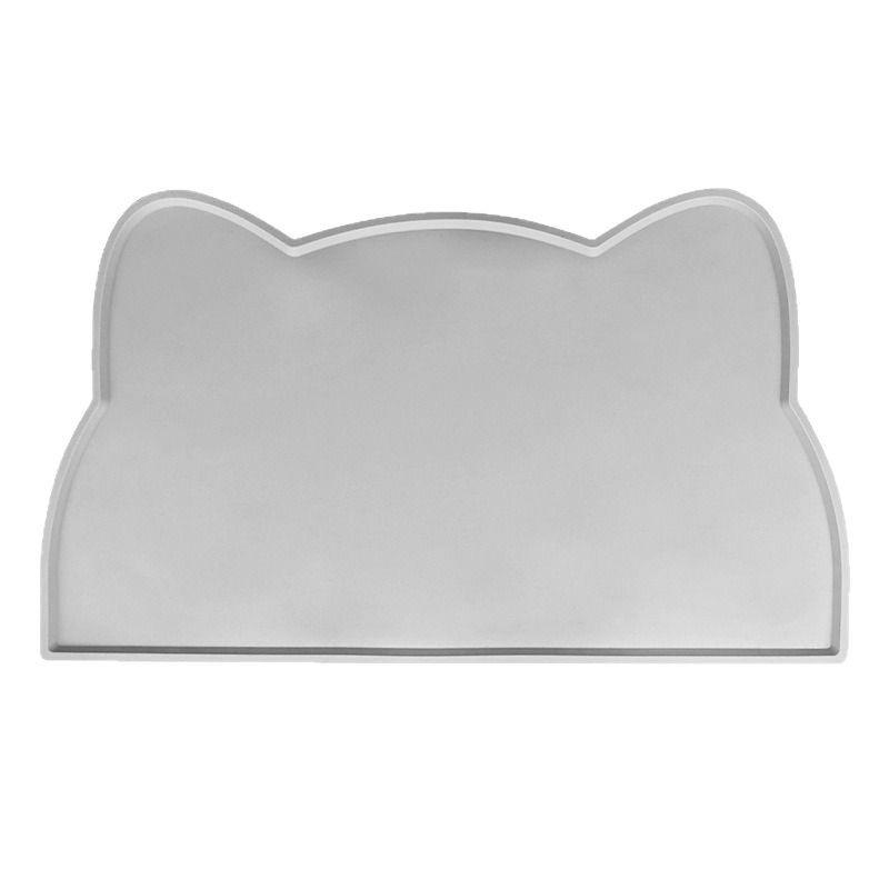 Silicone Pet Placemat: Anti-Spill, Anti-Slip, Waterproof, Easy to Clean, Overlock Edge, Food Leakage Prevention. Suitable for Cats and Dogs.