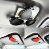 Universeller Leder Sonnenbrillenhalter Clip Auto Karten Ticket Befestigung Tragbarer Sonnenbrillenhalter Clips Autoinnenzubehör