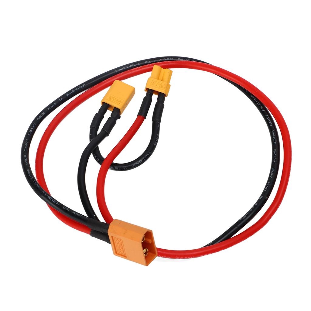 AWM14 Silicone Power Adapter Cable Fireproof Connector Cable XT60 Female Head To XT30 Straight Head