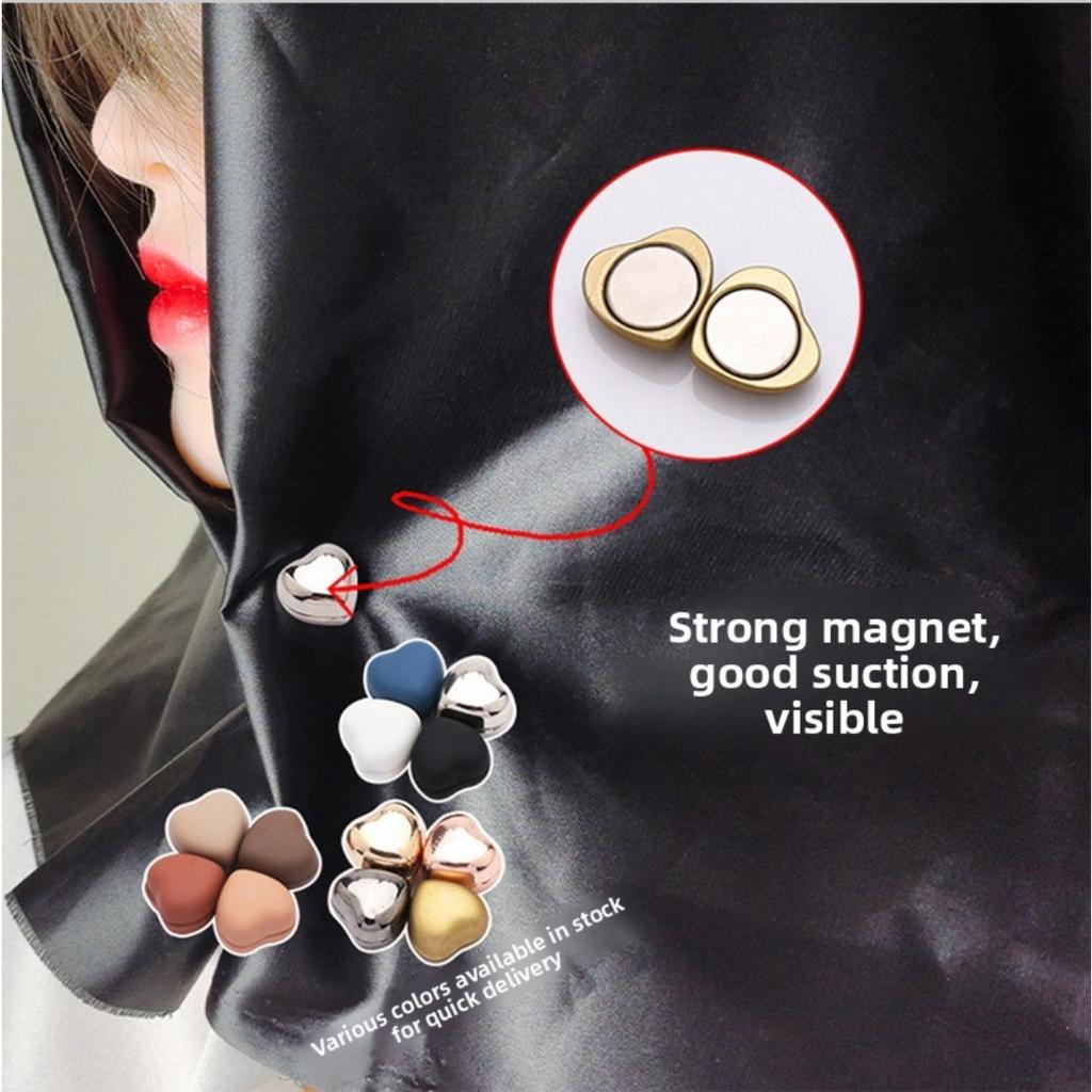 Clips Magnetic pentru Cămașă și Pantaloni, Clips Magnetic Compact Detașabil - Potrivit pentru Cămăși, Guler, Manșete, Eșarfe - Accesorii Decorative în Culori Mixte