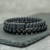 Stylish Men Bracelet Set 2Pcs Premium Selected Leather Cord Charm Braslet 2 Sizes Available Casual Versatile Wrist Accessory