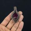Ruby Pendant Gemstone Jewelry, 999 Copper Wire Wrapped Handmade Pendant, Latest Design Jewelry