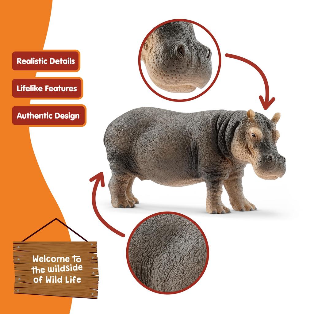 Schleich Wildlife Hippopotamus Figure 14814