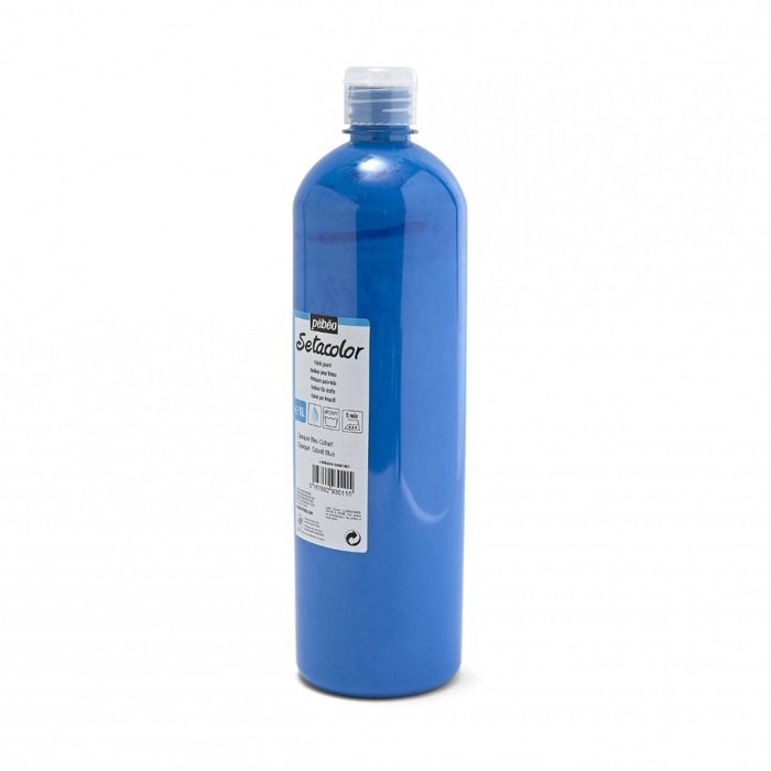 Paint On Textiles - PEBEO - Setacolor Opaque - 1 Liter - Cobalt Blue - Matte