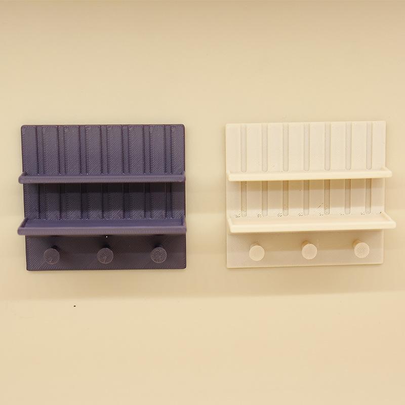 Dollhouse Mini Wall Mount Shelf Rack Simulation Miniature Storage Stand For Diy Micro Landscape Scene Decor Shooting Props