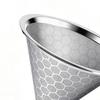 Reusable Coffee Filter Fit for Chemex 6 8 10 Cup Coffee Machine Stainless Steel Cone Pour Over Drip Filter for Home