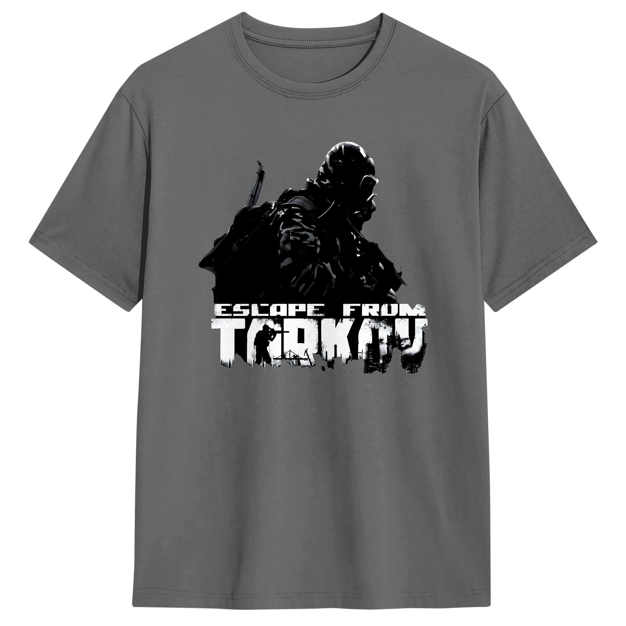 

Escape from Tarkov Game Logo T Shirt Summer Cotton T-Shirts For Men Hipster Casual Tshirt Short-Sleeve Y2K Funny Tops 5XL різнокольоровий