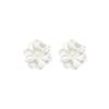 Korean New White Flowers Stud Earrings for Women Fashion Personality Design Bijoux Wedding Birthday Gift Jewelry Wholesale
