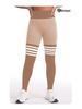 Women's Seamless High-Waisted Striped Peach Lift Yoga Leggings