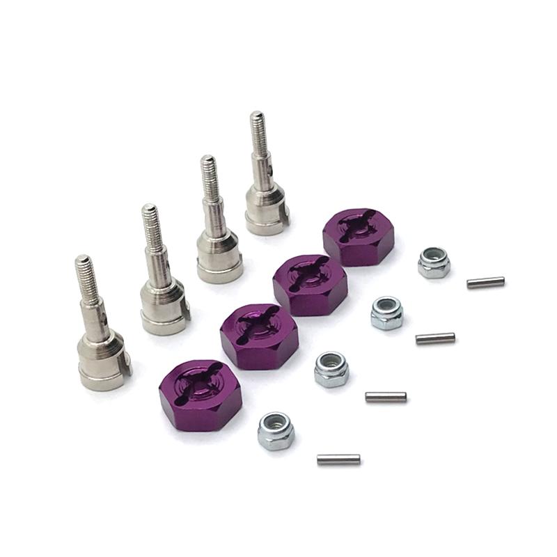 Metal Upgrade Front and Rear Axle Cups 12mm Adapter For WLtoys 1/18 A949 A959 A969 A979 K929 RC Car Parts