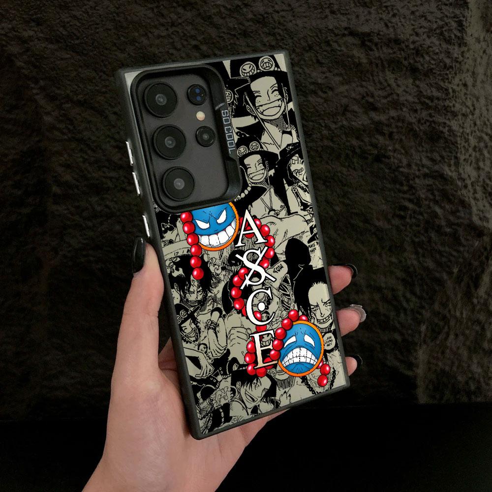 Portgas D Ace Hot Anime Case For Samsung S26 S25 S24 Ultra Cases For Galaxy S23 S22 S21 FE S20 Ultra Plus Shockproof Phone Cover