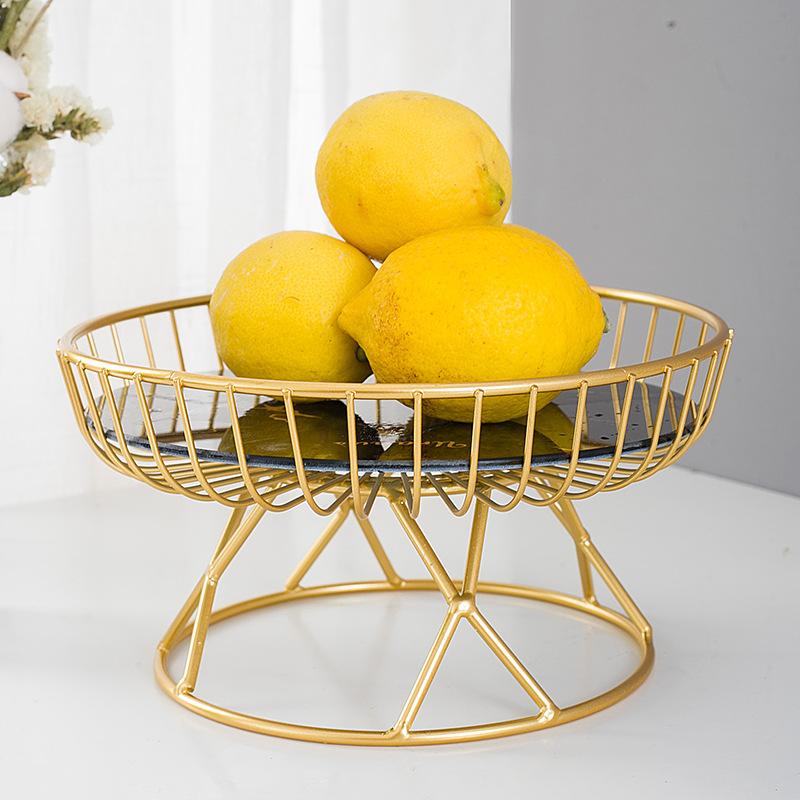European Light Luxury Ceramic Fruit Tray Creative Living Room Home Fruit Basket Afternoon Tea Candy Dessert Stand Dessert Tray