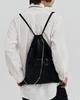 Hawha X Monoflux High-Gloss Chain Gym Bag Black