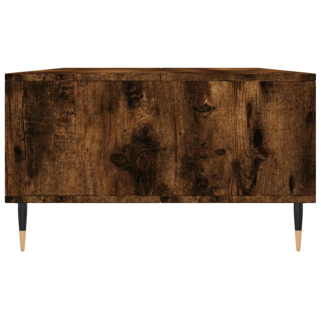 Coffee Table Smoked Oak 104x60x35 cm Wood Based Material