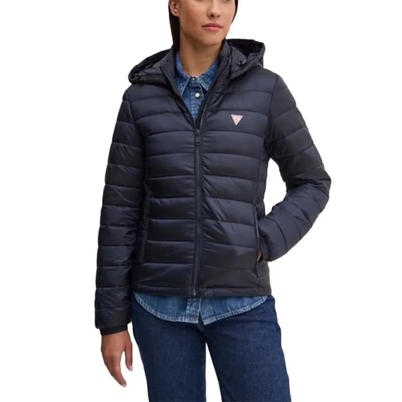 Guess Damen Blau Daunenjacke Mit Kapuze, - Bild 3