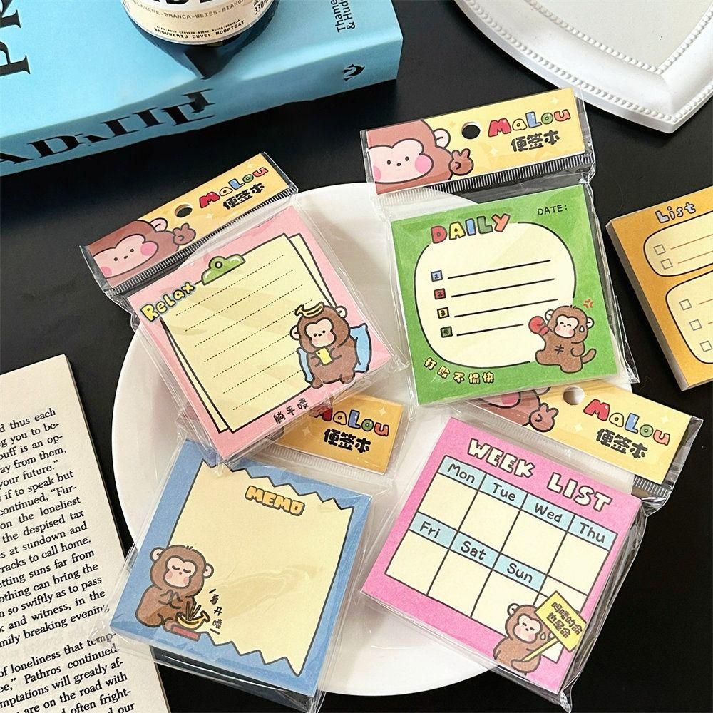 

Мультяшные блокноты Kawaii Sticky Notes Ins Сообщение-Записка для студентов style 2